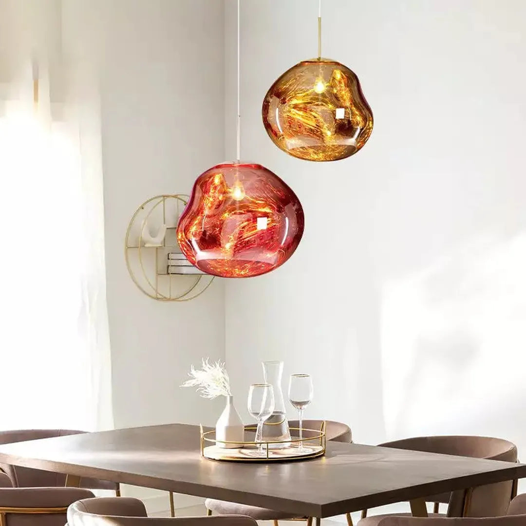 Nowoczesna Szklana Lampa Wisząca E27
