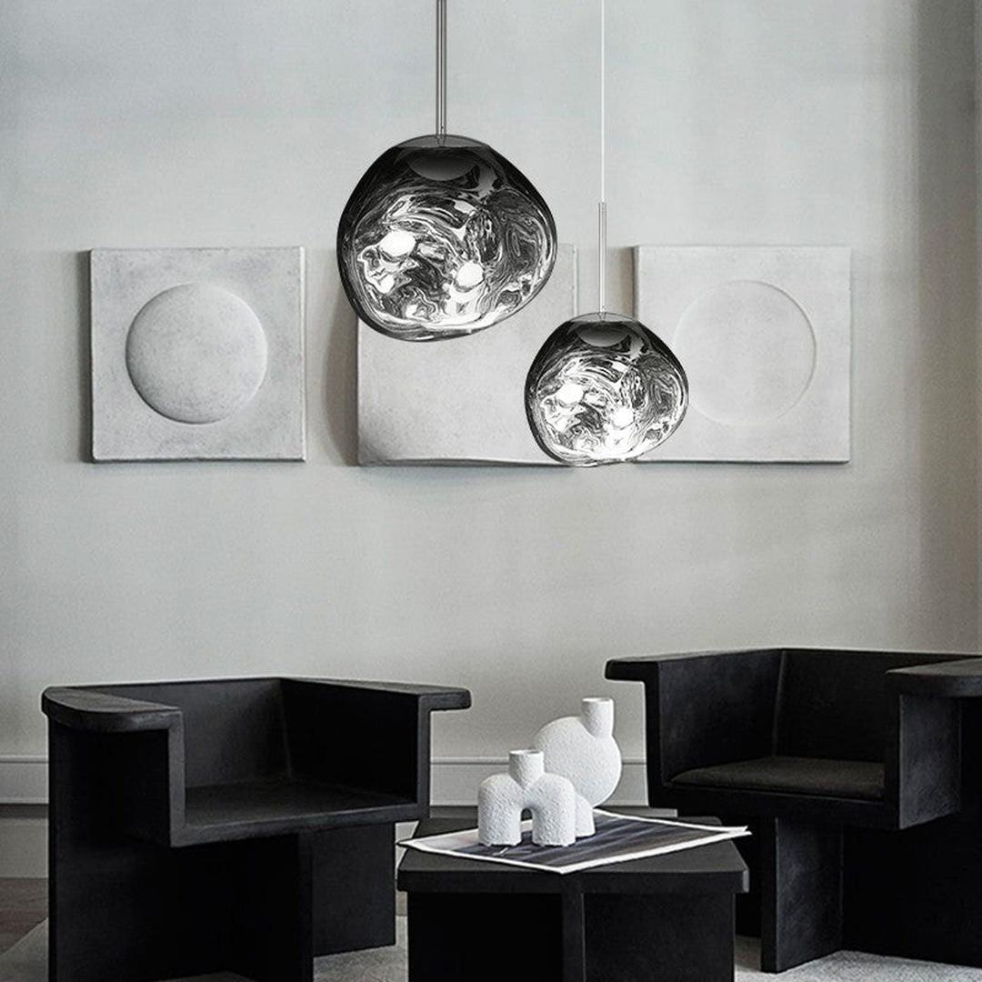 Nowoczesna Szklana Lampa Wisząca E27