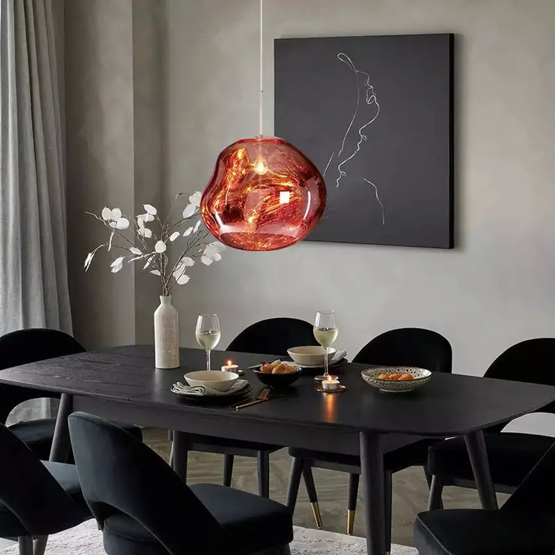 Nowoczesna Szklana Lampa Wisząca E27