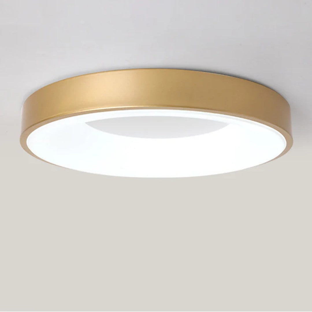 Minimalistyczna Sufitowa Lampa LED Z Kolorowym Wykończeniem