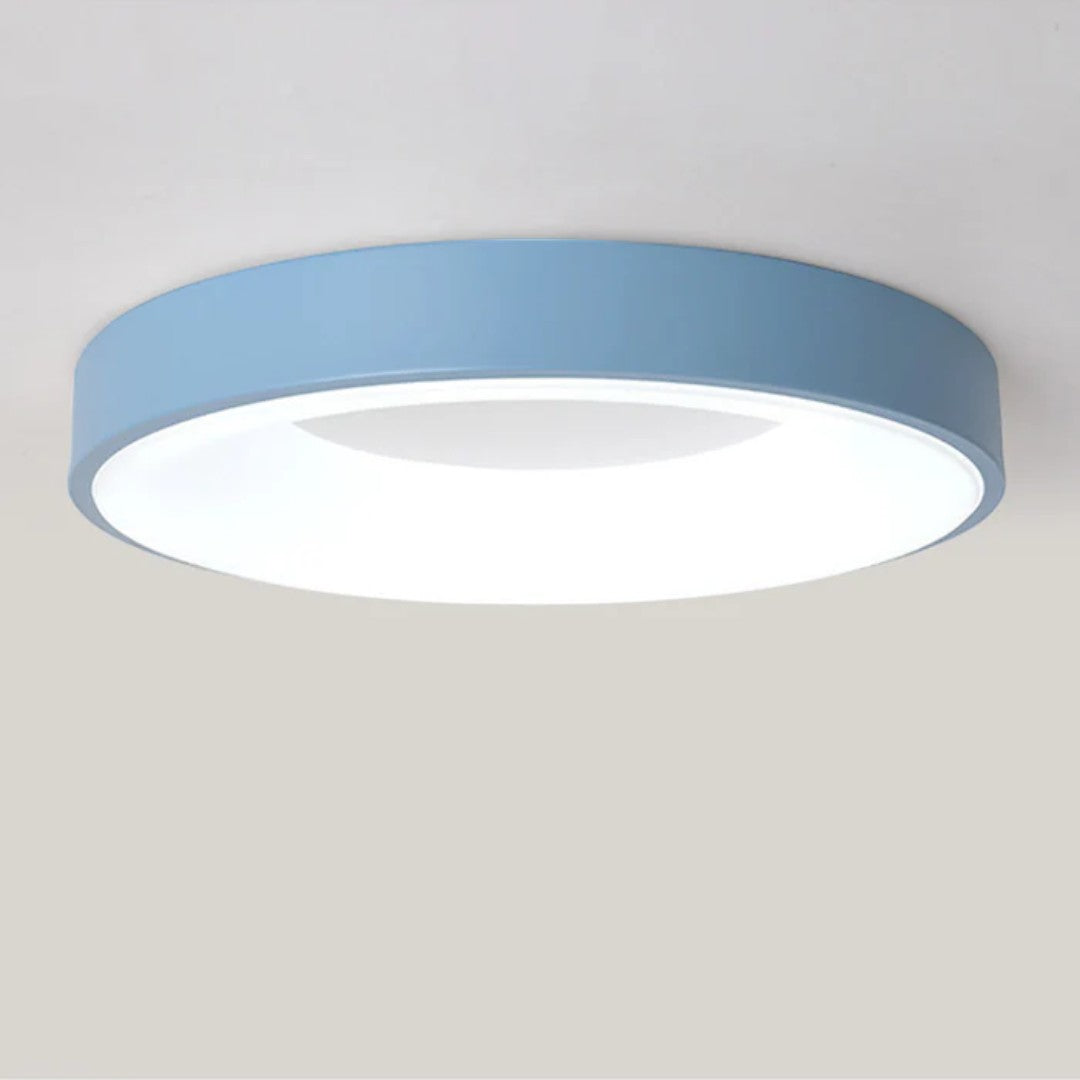 Minimalistyczna Sufitowa Lampa LED Z Kolorowym Wykończeniem