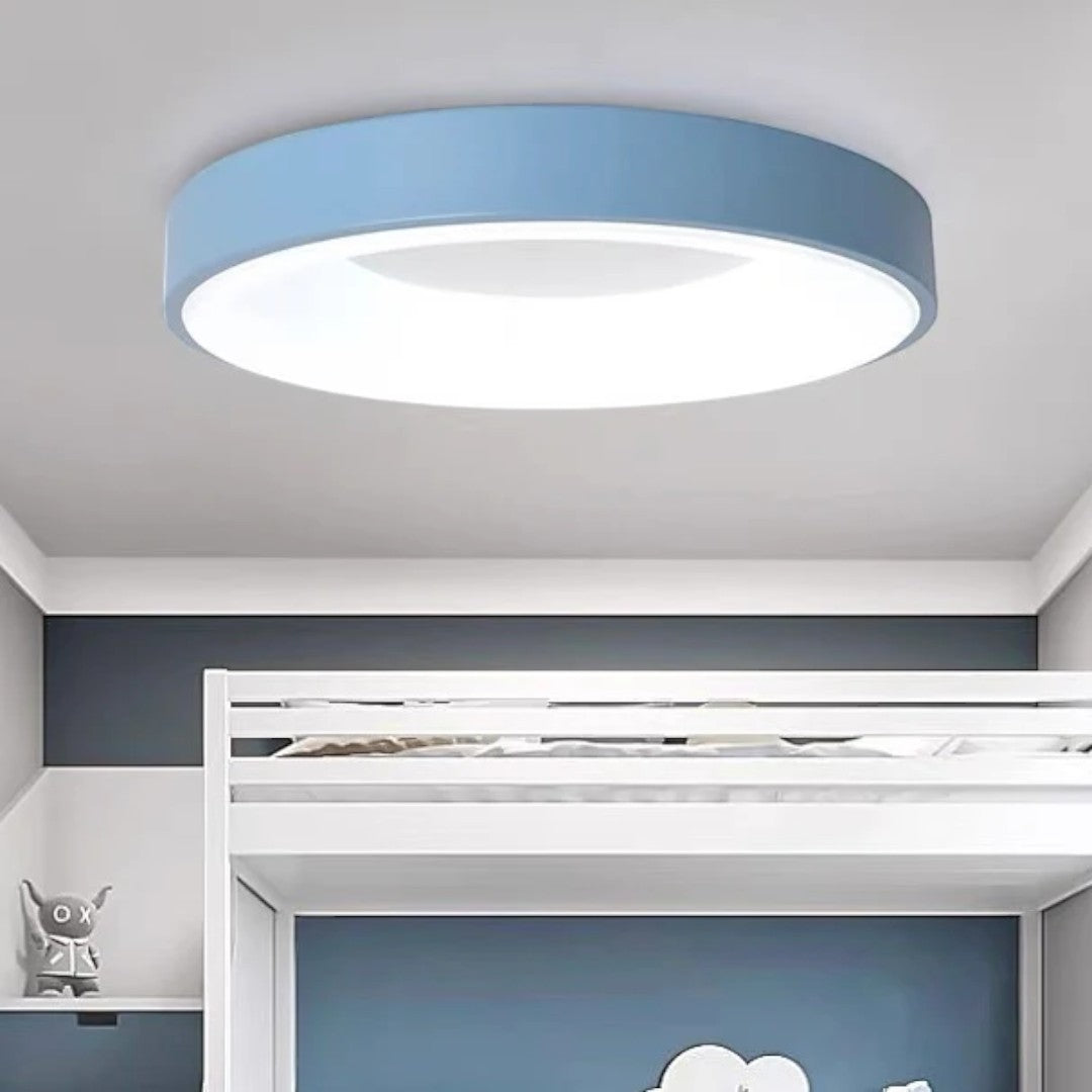 Minimalistyczna Sufitowa Lampa LED Z Kolorowym Wykończeniem