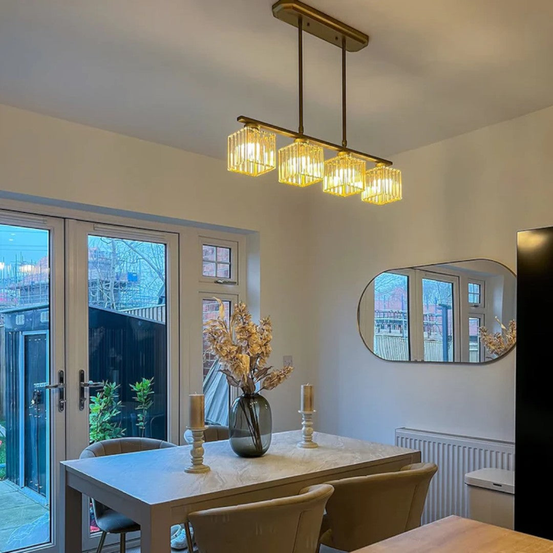 Skandynawska Szklana Lampa Wisząca Do Wnętrz