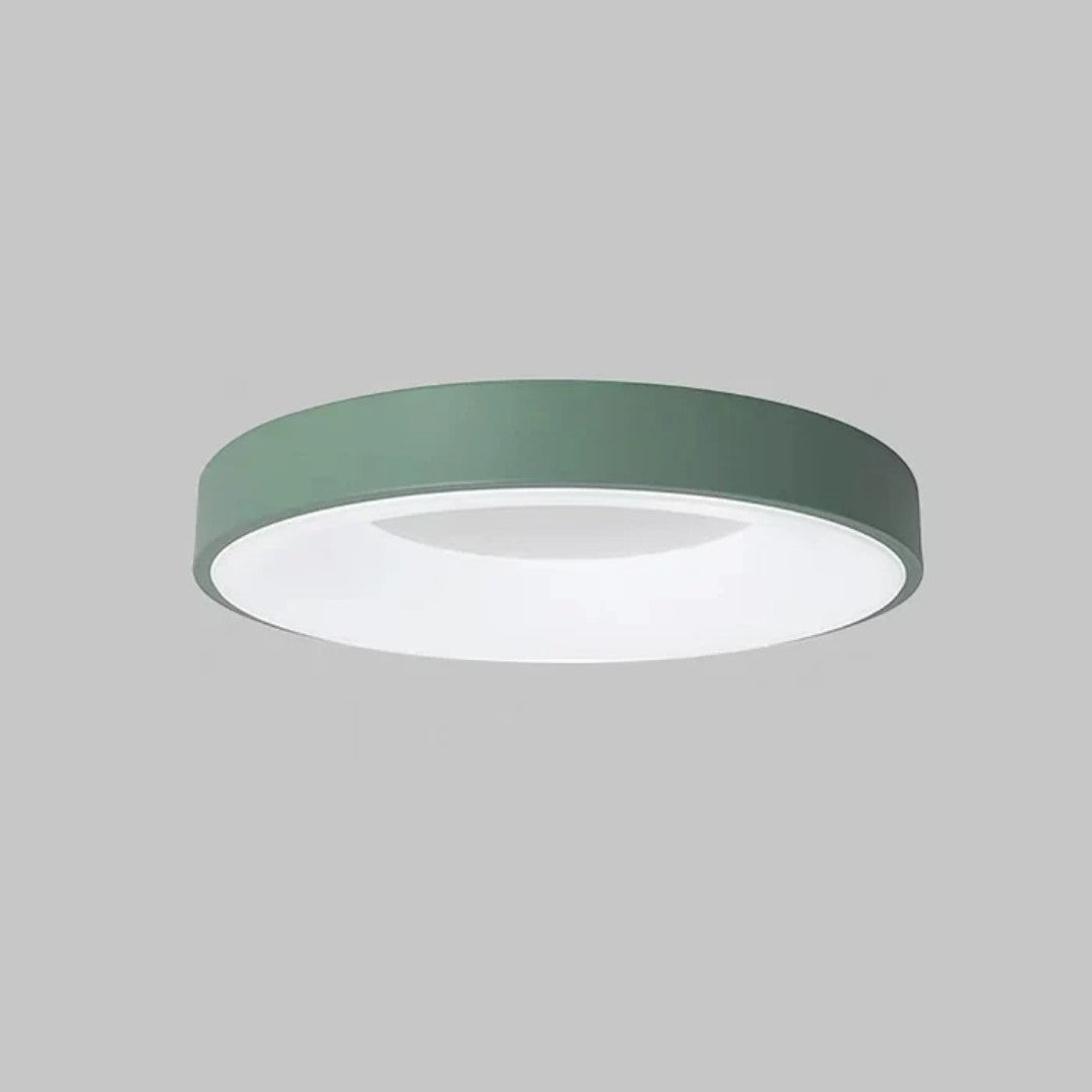 Minimalistyczna Sufitowa Lampa LED Z Kolorowym Wykończeniem
