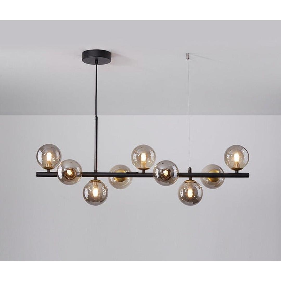 Szklana Liniowa Lampa Wisząca Do Jadalni