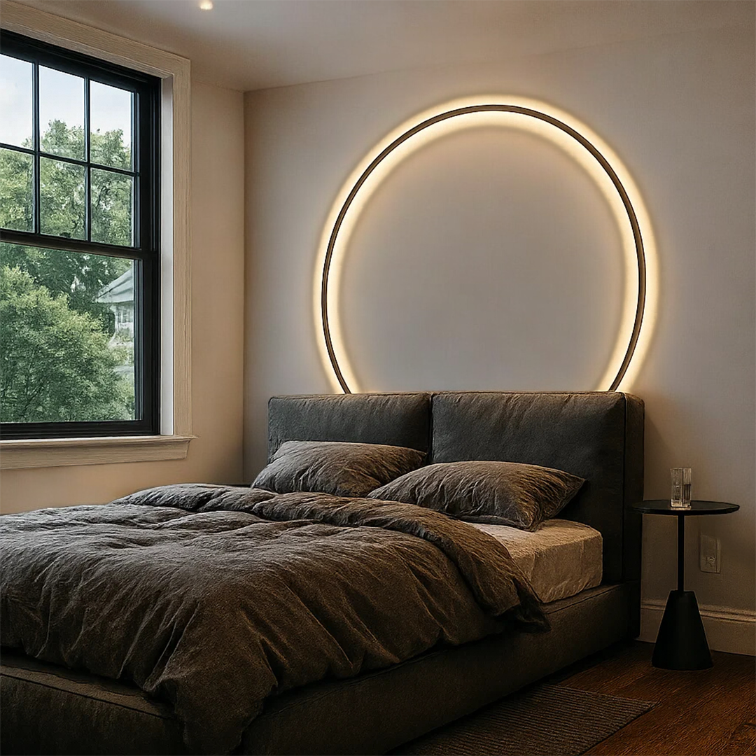 Okrągła Lampa Ścienna do Wnętrz