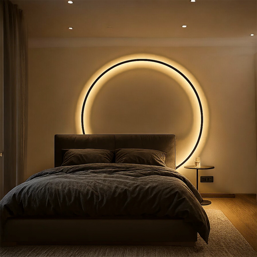 Okrągła Lampa Ścienna do Wnętrz