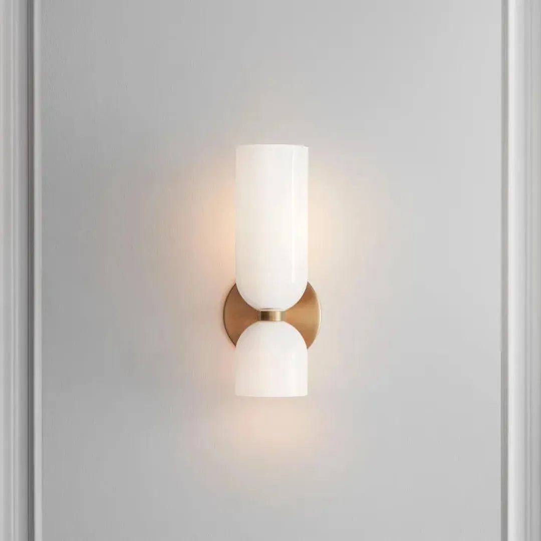 Szklana Lampa Ścienna LED Z Ciepłym Światłem