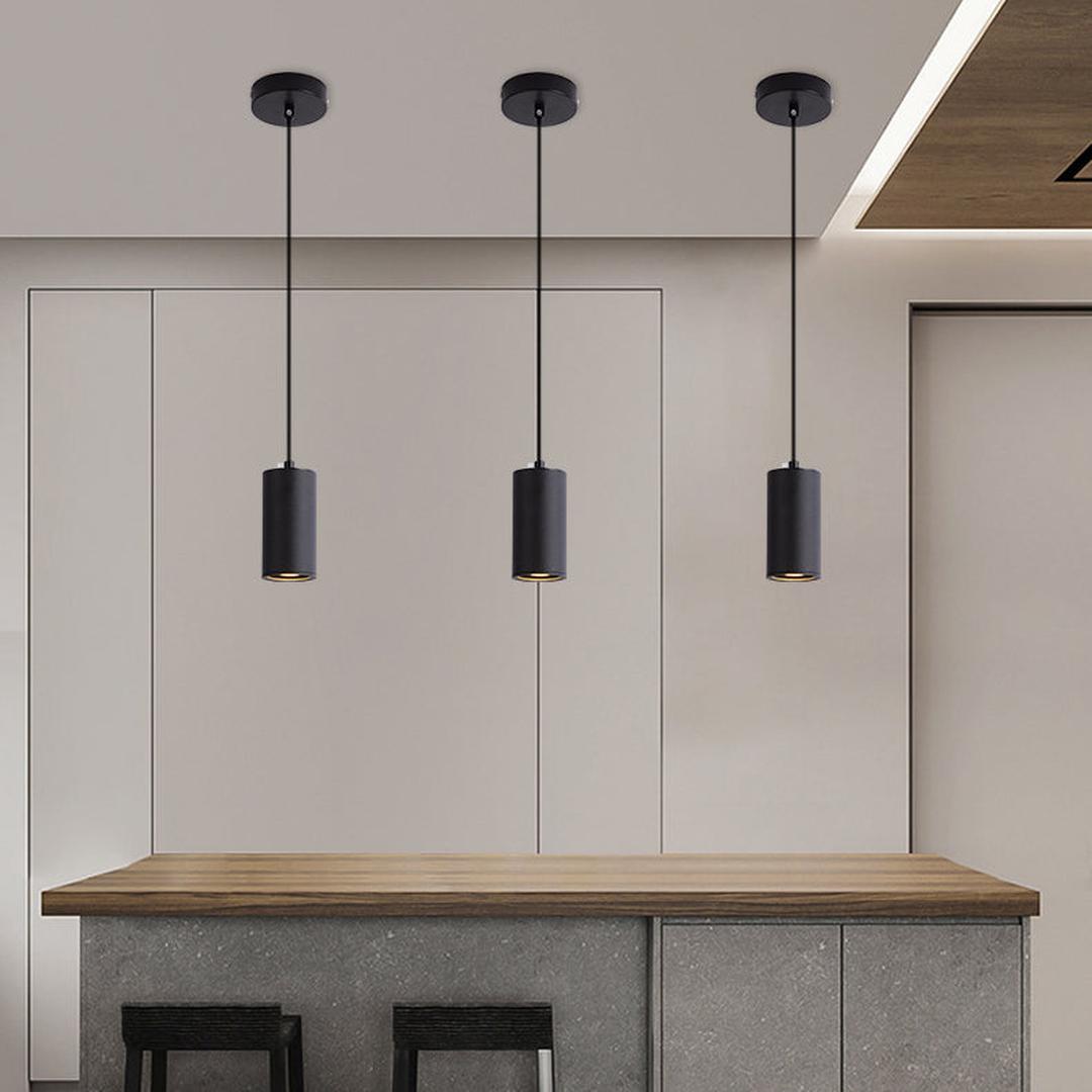 Nordycka Lampa Wisząca Z Żelaza W Kształcie Cylindra