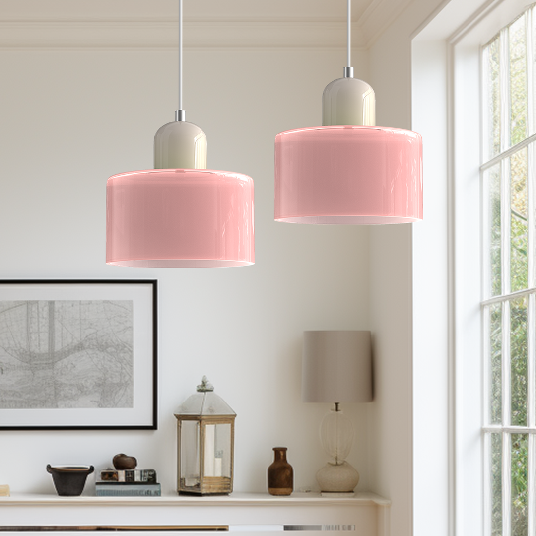 Szklana Lampa Wisząca Bauhaus