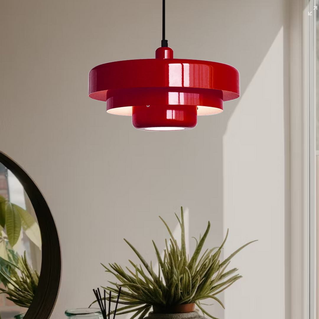 Włoska Metalowa Lampa Wisząca