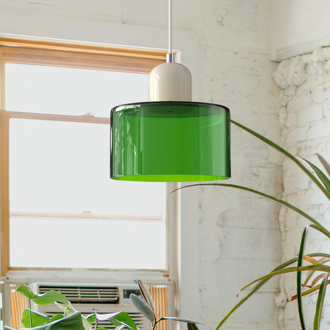 Szklana Lampa Wisząca Bauhaus