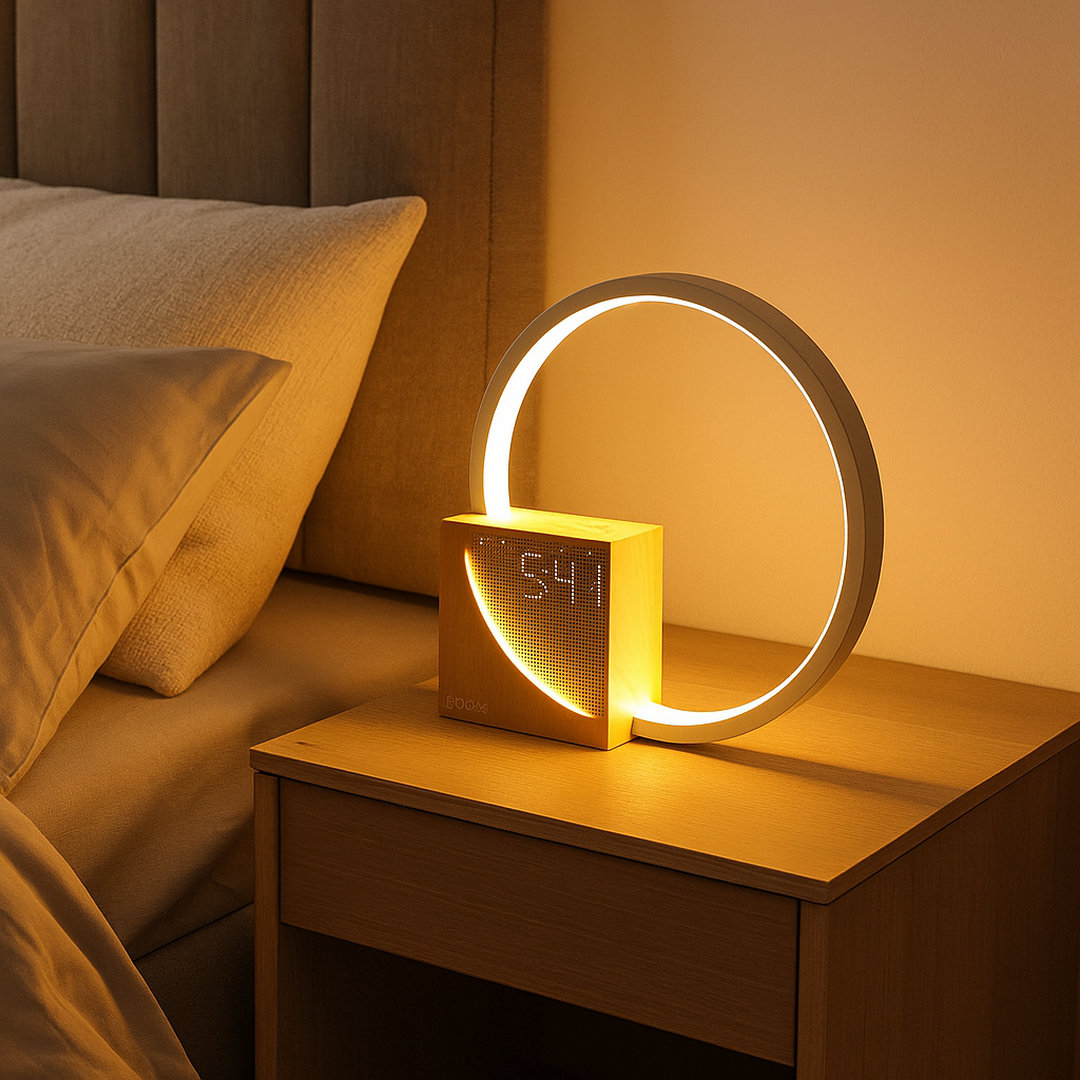 Minimalistyczny Cyfrowy Budzik LED Z Wyświetlaczem Nocnym