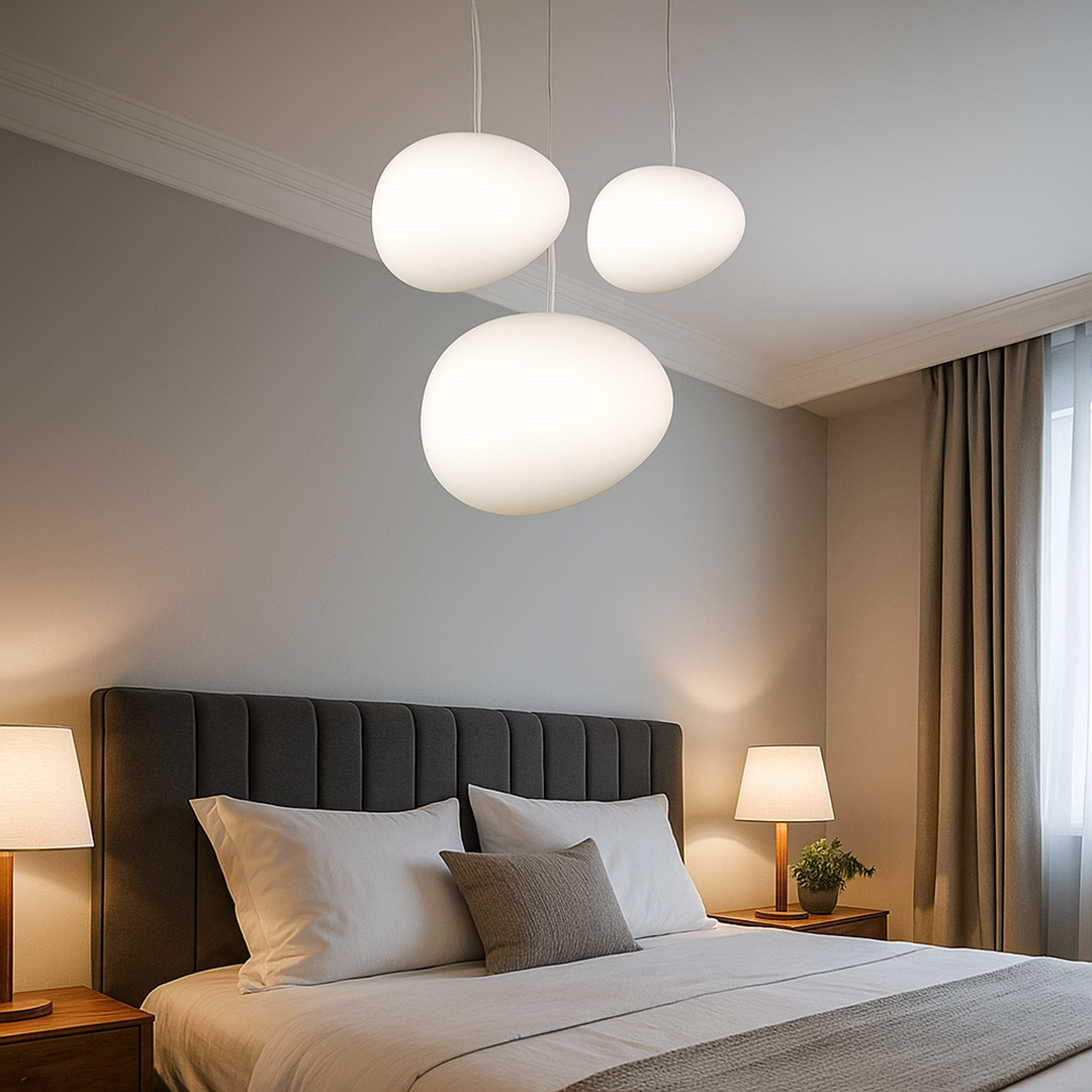 Minimalistyczna Okrągła Metalowa Lampa Wisząca