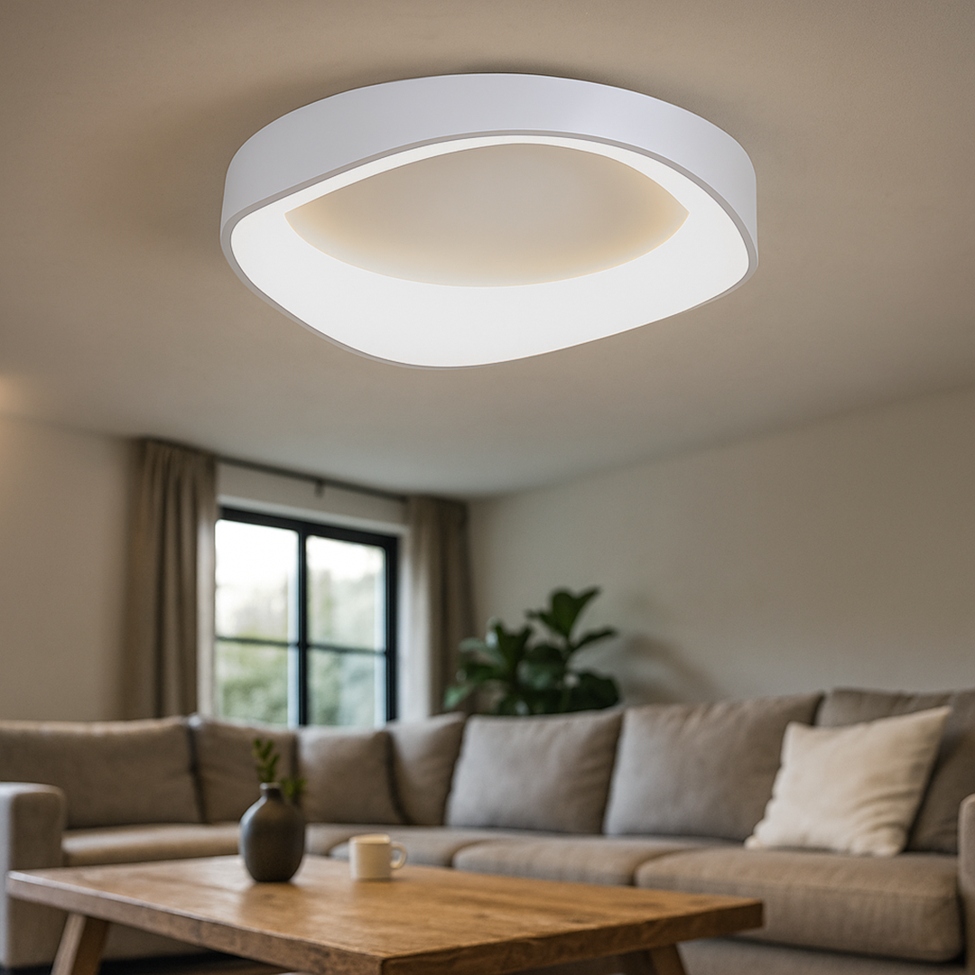 Nordycka Lampa Sufitowa Z Fakturą Drewna W Stylu Skandynawskim