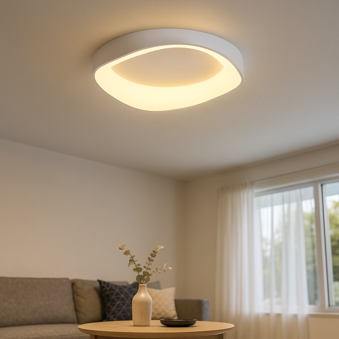 Nordycka Lampa Sufitowa Z Fakturą Drewna W Stylu Skandynawskim