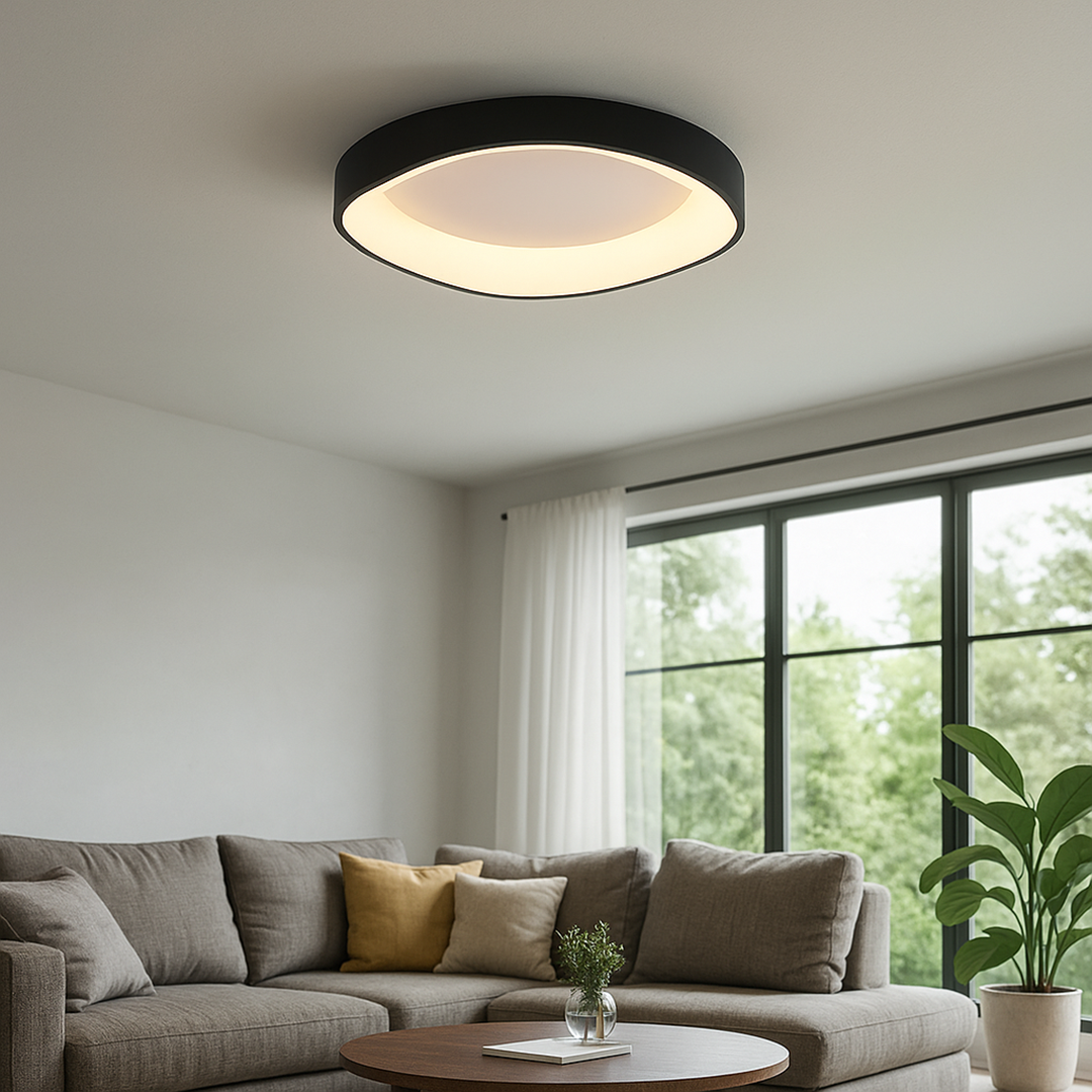 Nordycka Lampa Sufitowa Z Fakturą Drewna W Stylu Skandynawskim