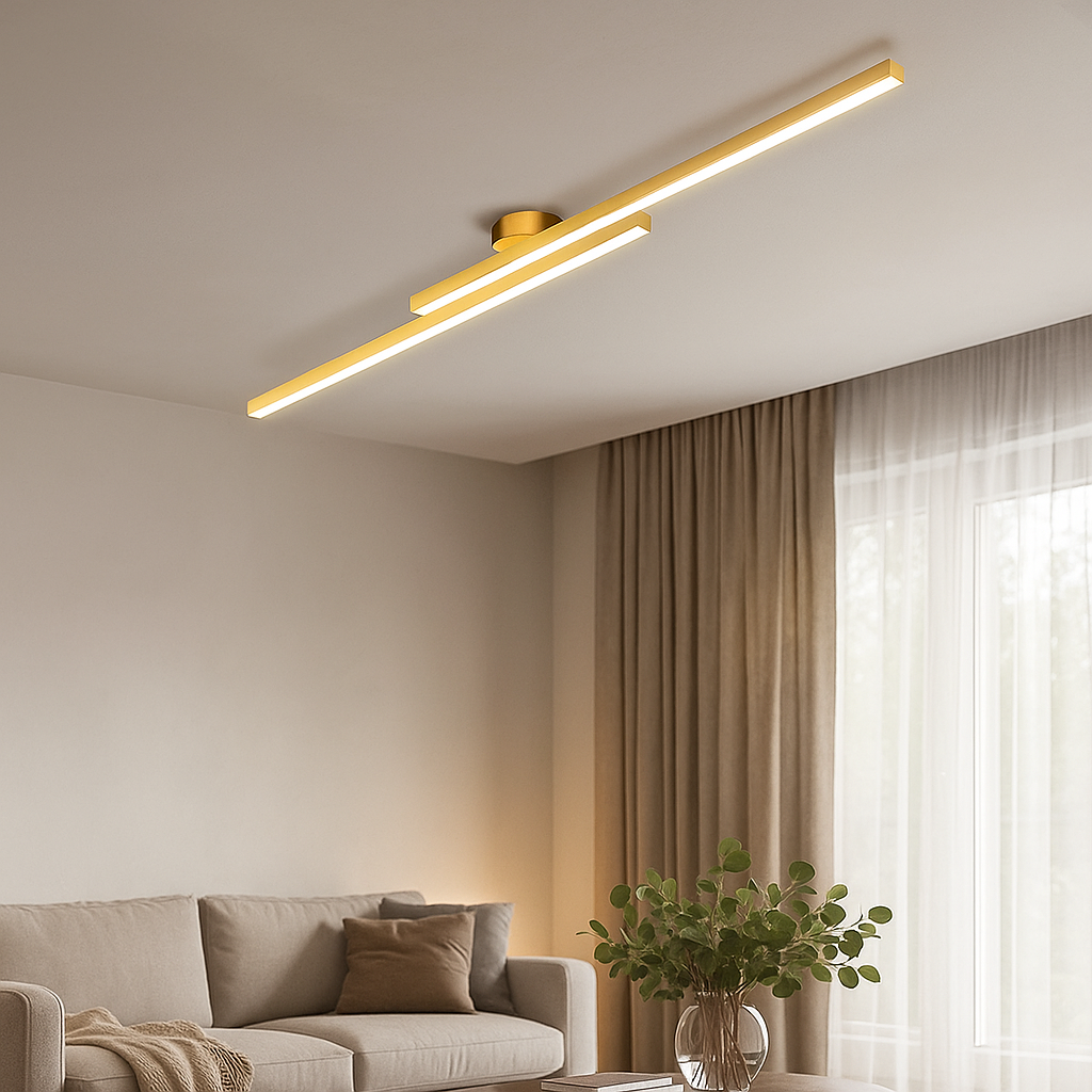 Podłużna Lampa Sufitowa LED z Aluminium