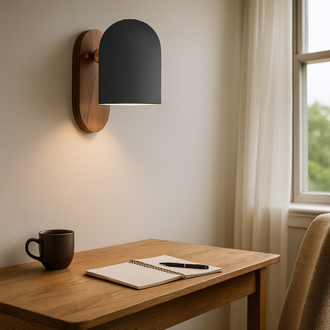 Kinkiet Home Wabi Sabi w kolorze orzecha włoskiego