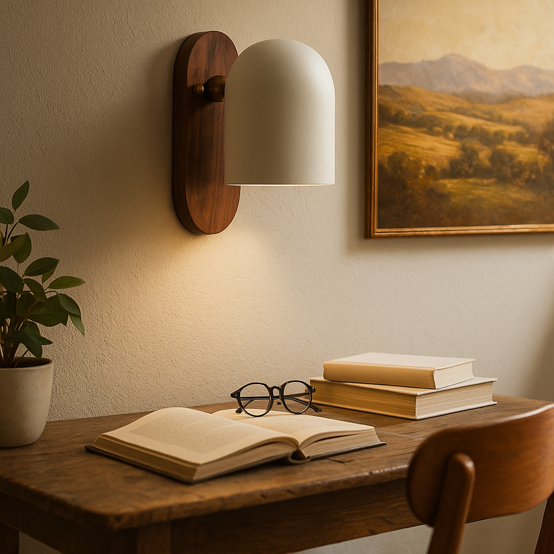 Kinkiet Home Wabi Sabi w kolorze orzecha włoskiego