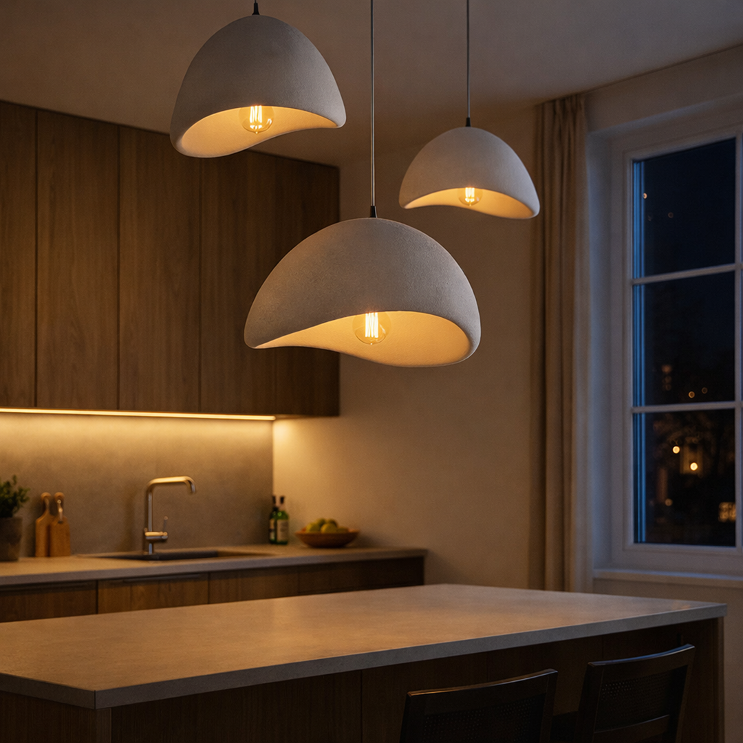 Lampa Wisząca w Stylu Japońskim – Sufitowe Oświetlenie w Kształcie Kokonu