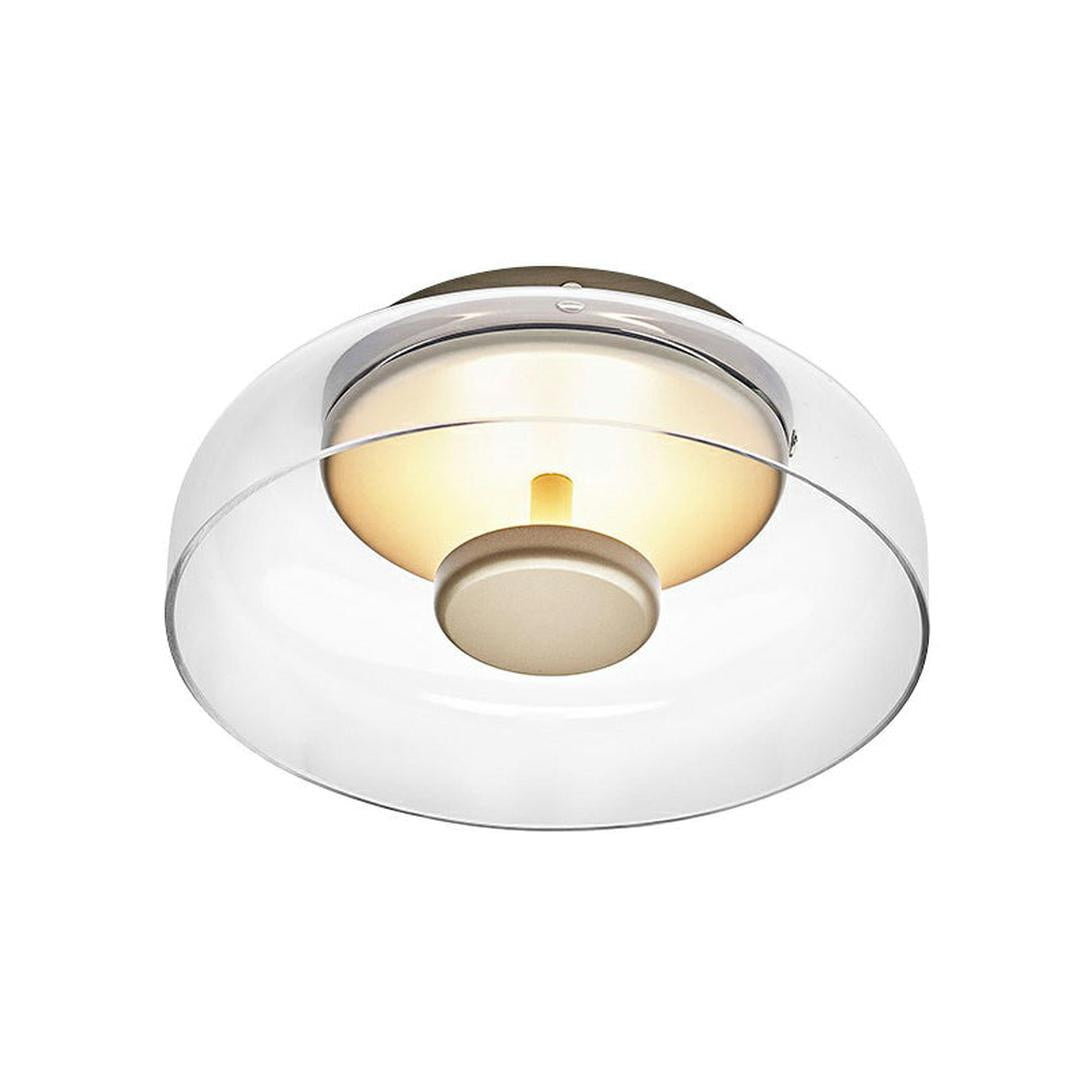 Sufitowa Lampa LED Ze Szkła Przydymionego Z Ciepłym Światłem