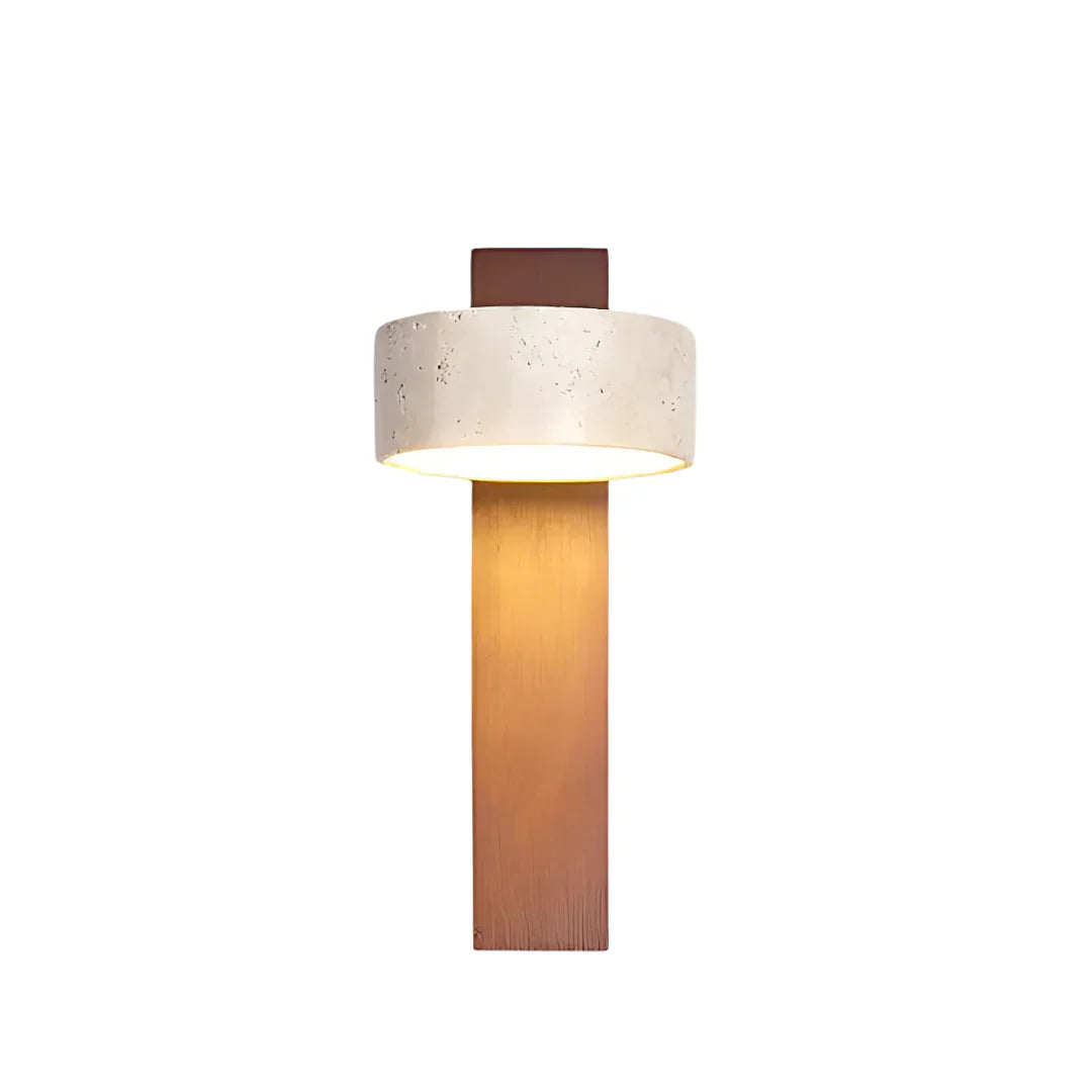 Japońska Drewniana Lampa Ścienna LED