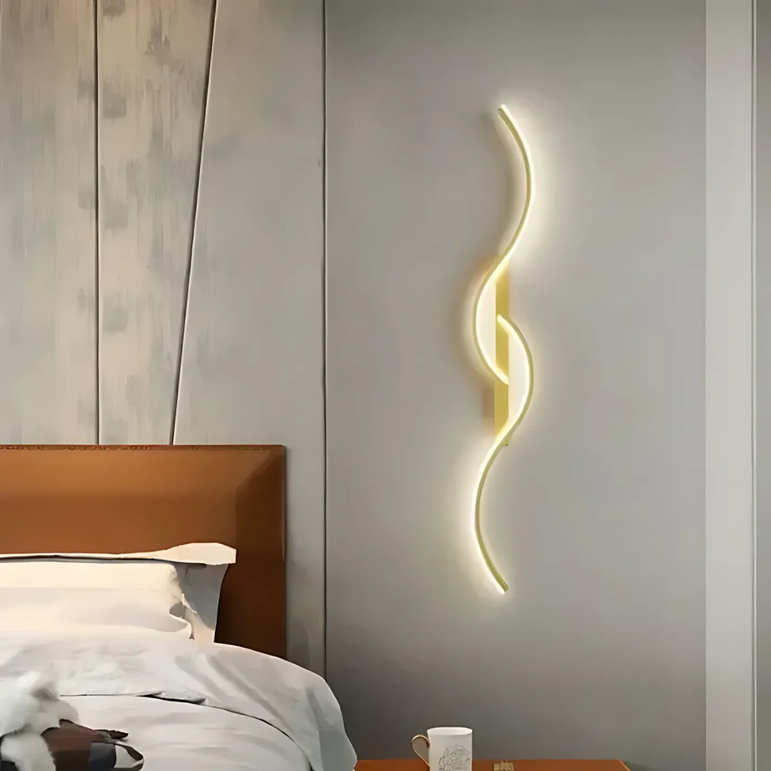 Nowoczesna Zakrzywiona Lampa Ścienna LED