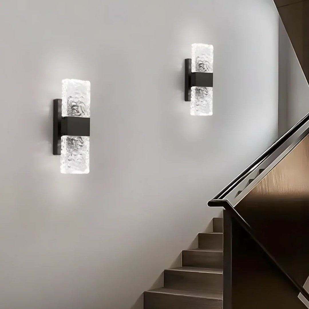 Ścienna Lampa Kryształowa LED Montowana Na Ścianie