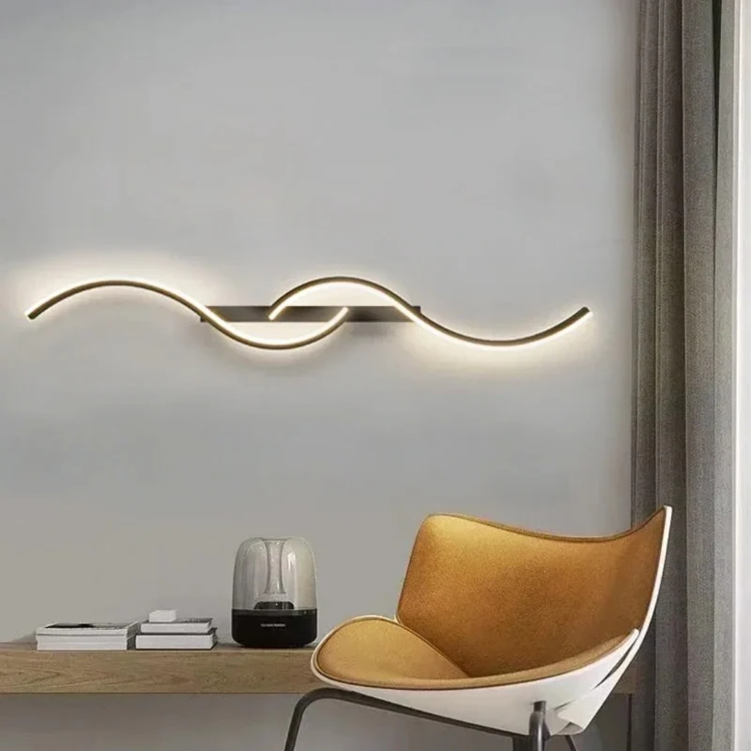 Nowoczesna Zakrzywiona Lampa Ścienna LED