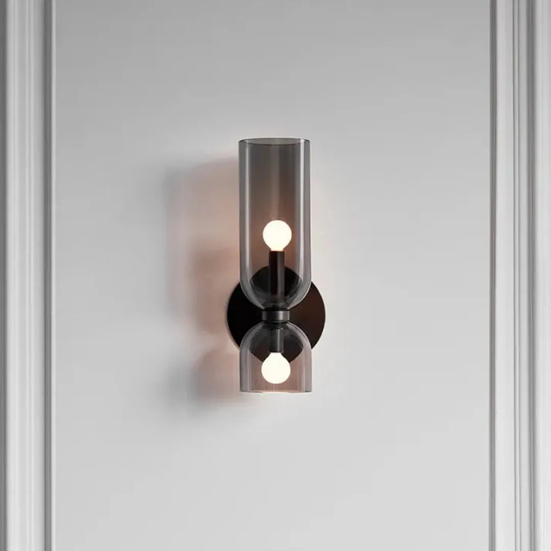 Szklana Lampa Ścienna LED Z Ciepłym Światłem