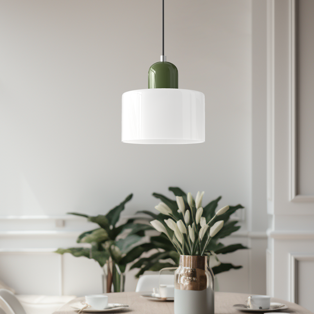 Szklana Lampa Wisząca Bauhaus