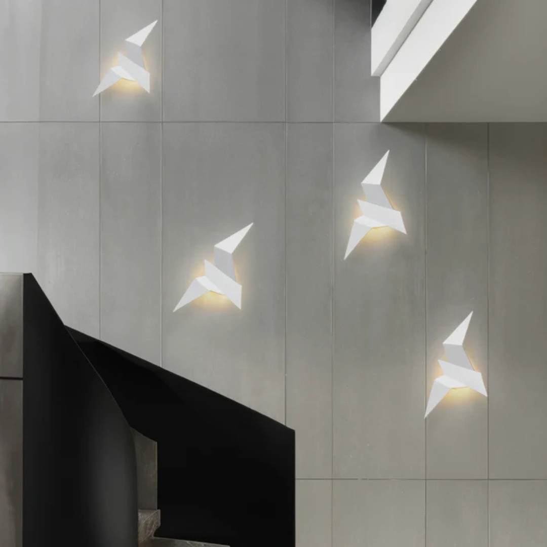 Lampa Ścienna LED W Kształcie Ptaka Origami