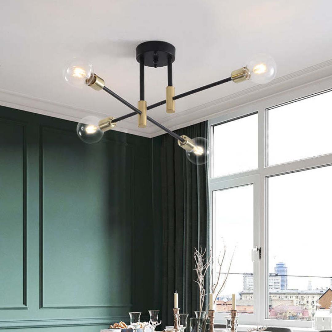 Nowoczesna Sufitowa Lampa Ze Szklaną Kulą