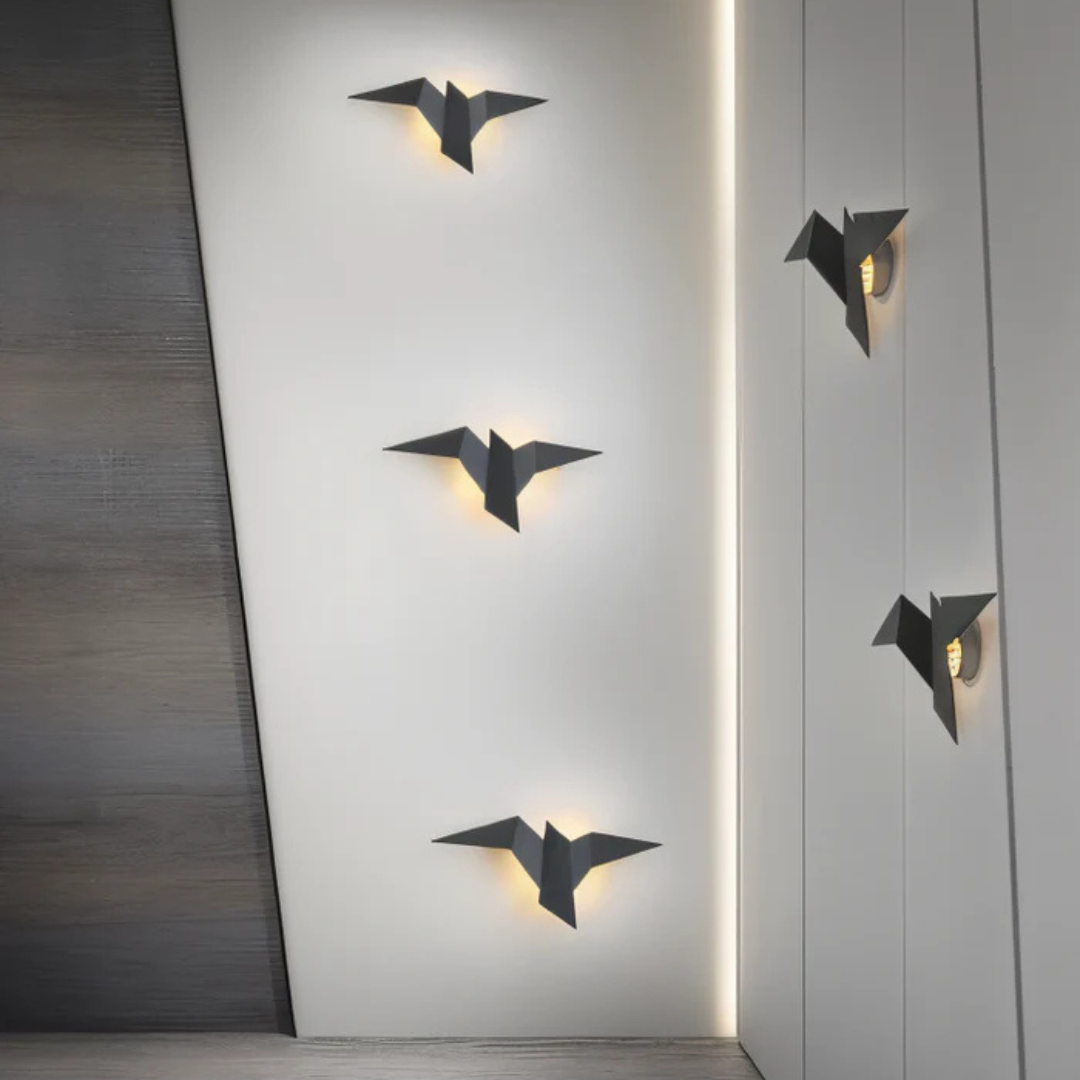 Lampa Ścienna LED W Kształcie Ptaka Origami