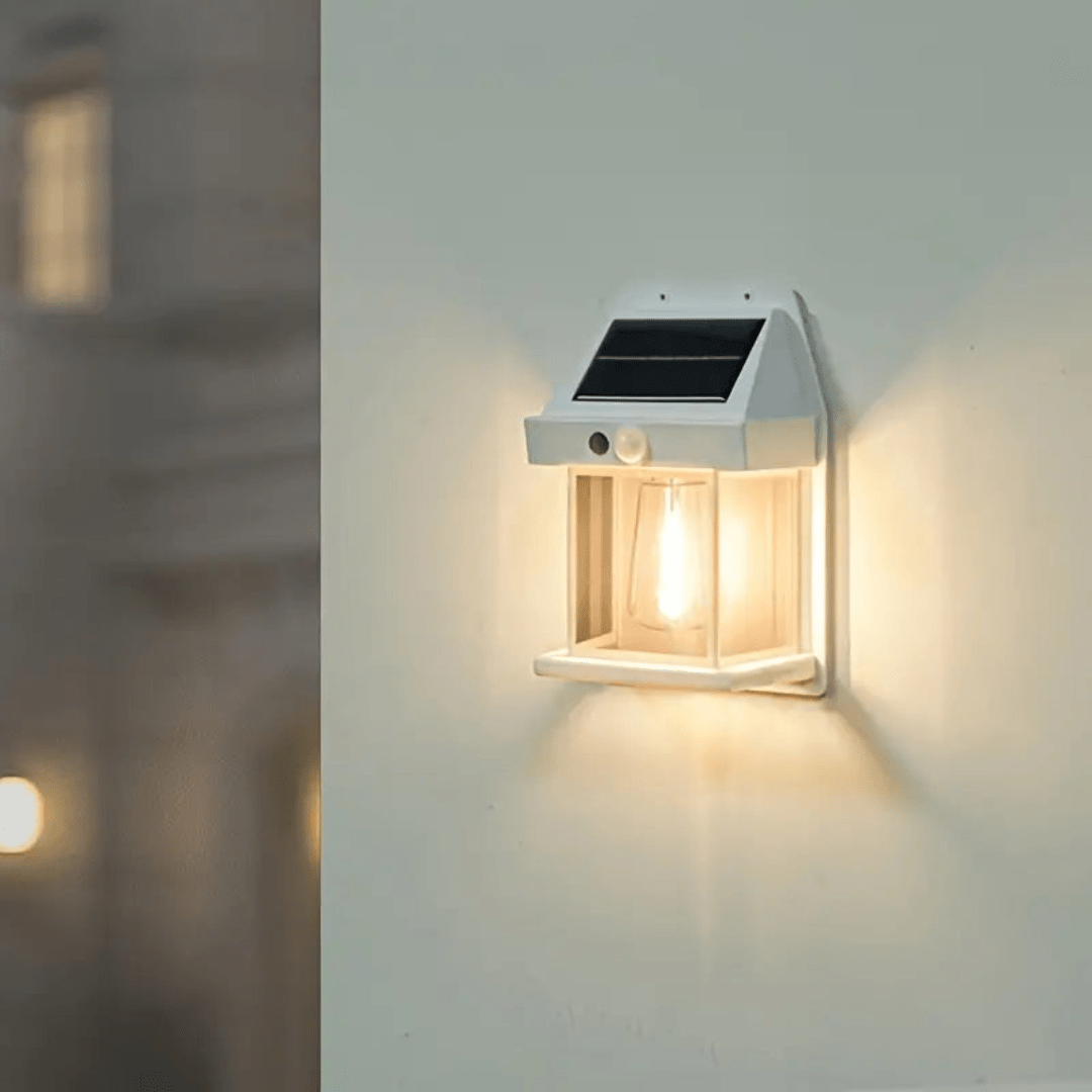 Zewnętrzna Wodoodporna Solarna Latarnia Ścienna