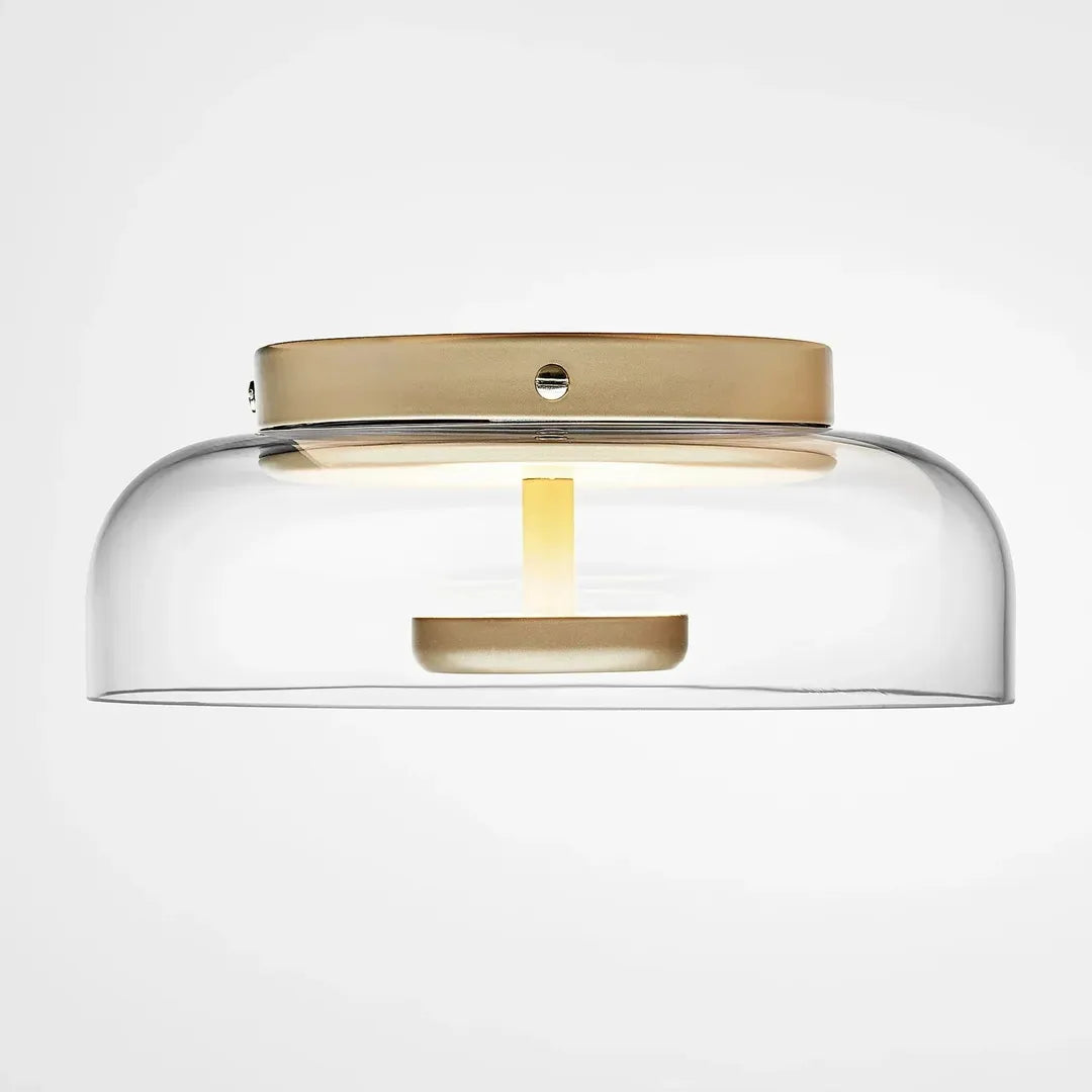 Sufitowa Lampa LED Ze Szkła Przydymionego Z Ciepłym Światłem