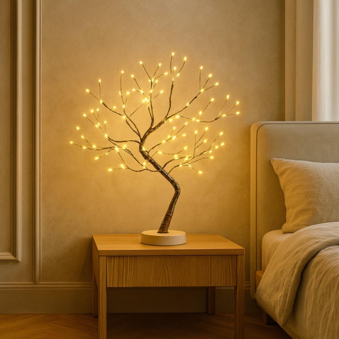 Lampa Stołowa LED W Kształcie Drzewa