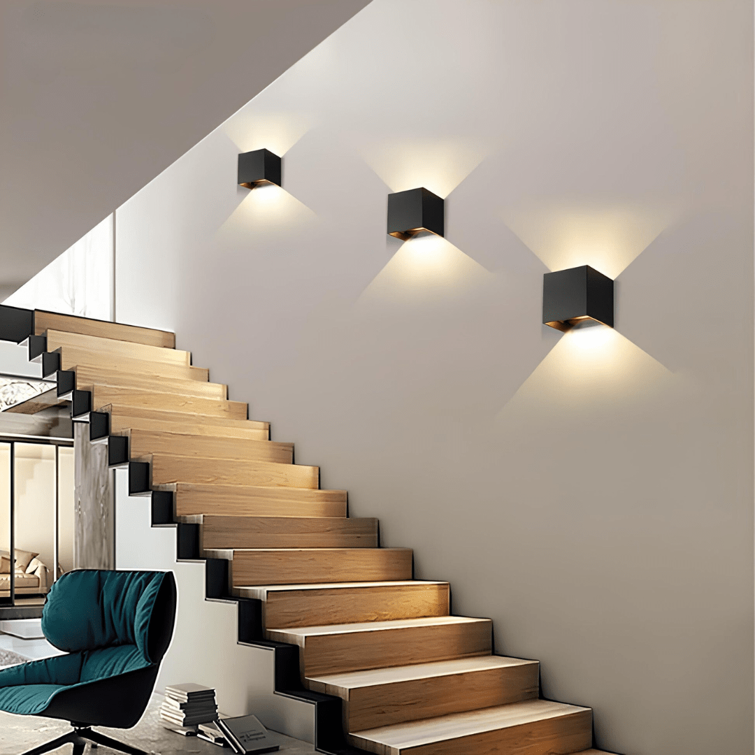 Bezprzewodowa Kostkowa Lampa Ścienna LED