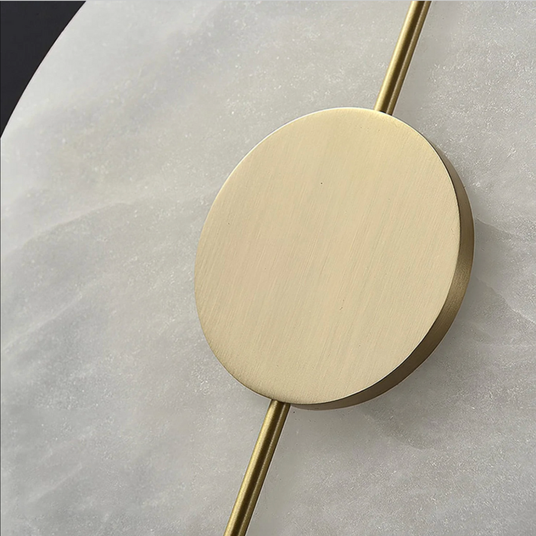 Nowoczesny Marmurowy Okrągły Kinkiet LED