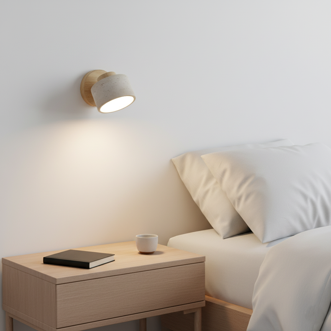 Regulowana Betonowa Lampa Ścienna LED