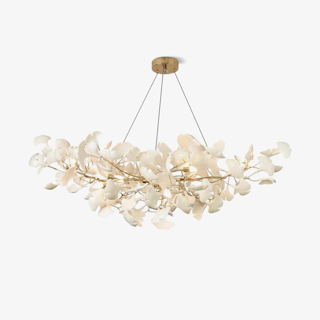 Kwiatowy Metalowy Żyrandol LED