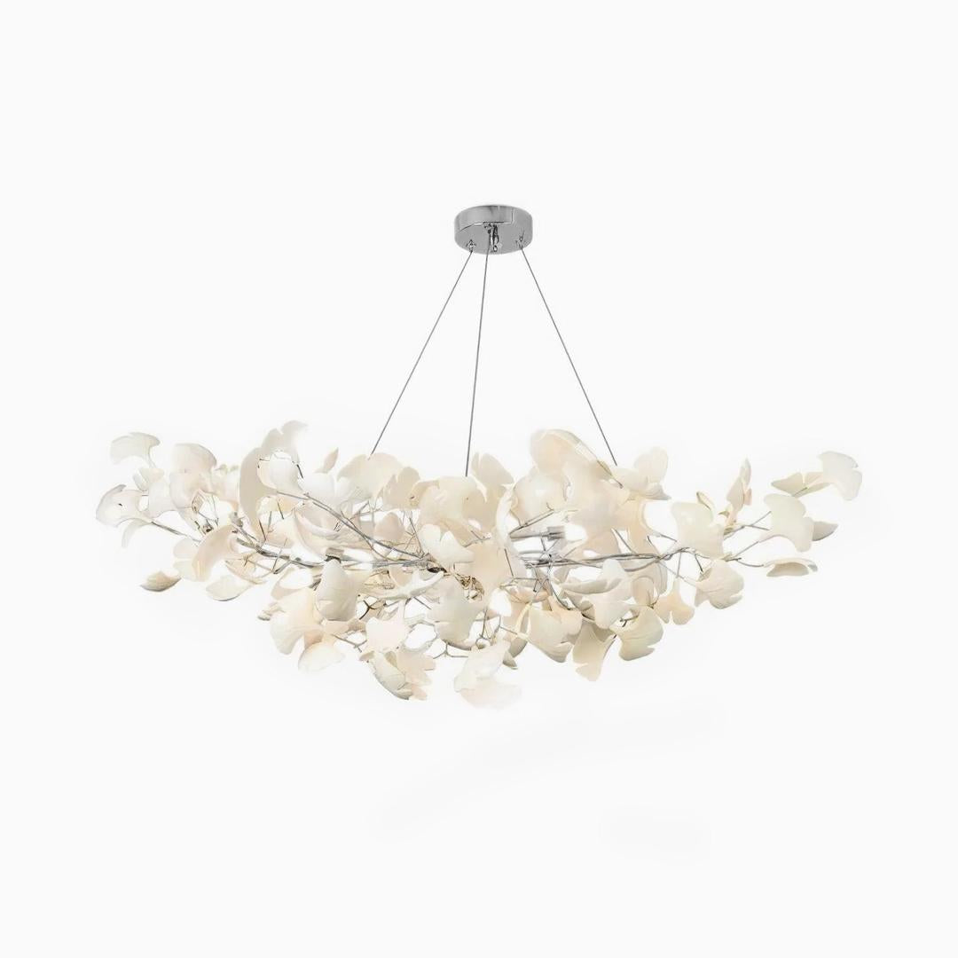 Kwiatowy Metalowy Żyrandol LED