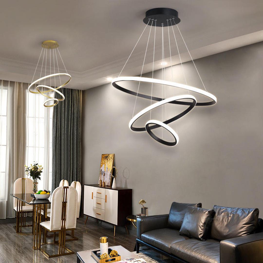 Nowoczesna Lampa Wisząca LED W Kształcie Pierścienia