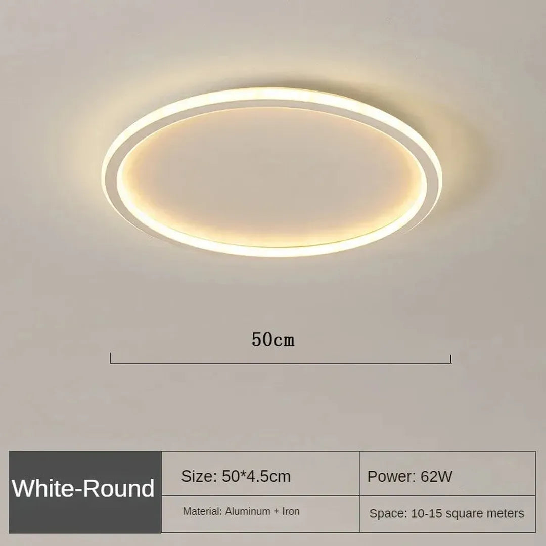 Skandynawska Okrągła Lampa Sufitowa LED