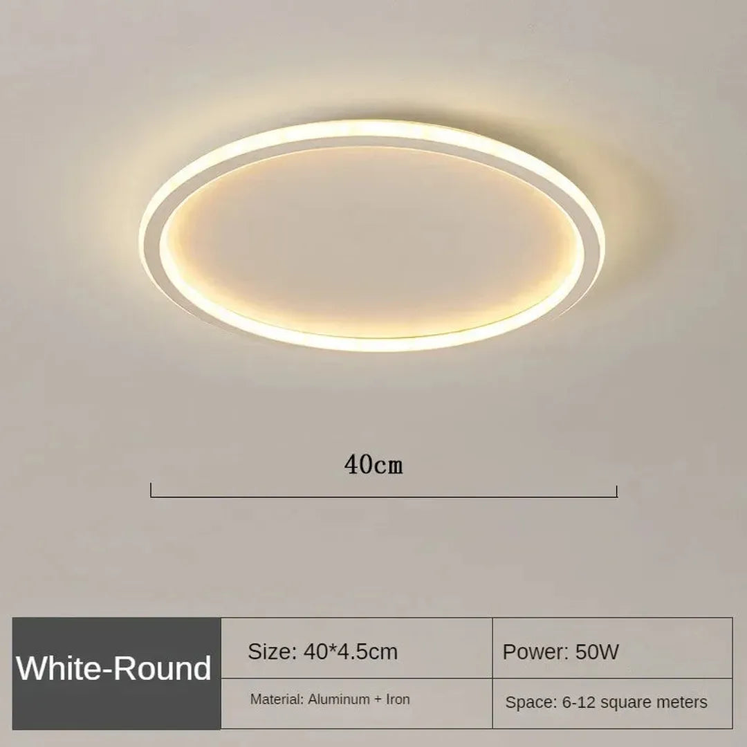 Skandynawska Okrągła Lampa Sufitowa LED