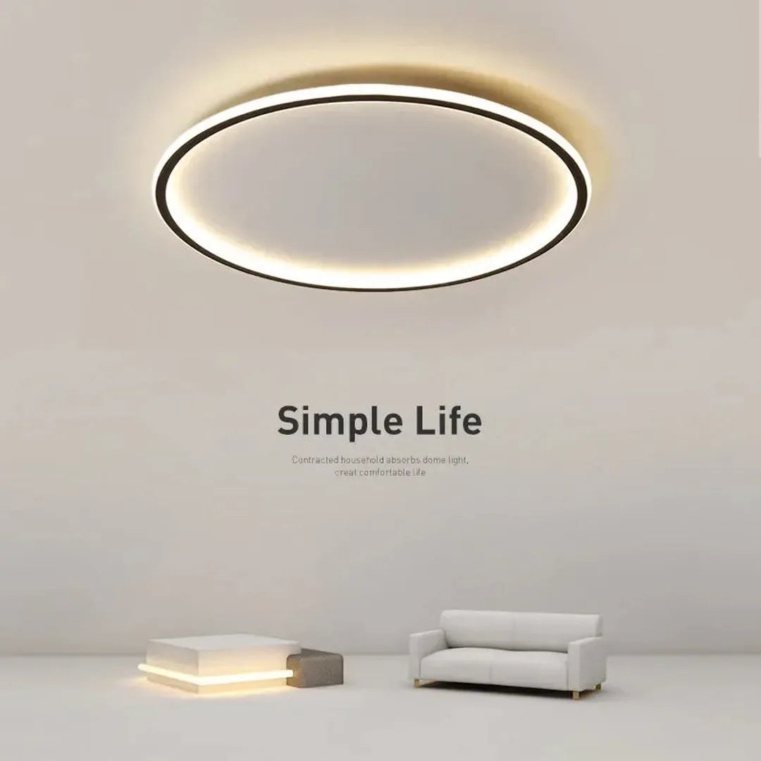 Skandynawska Okrągła Lampa Sufitowa LED