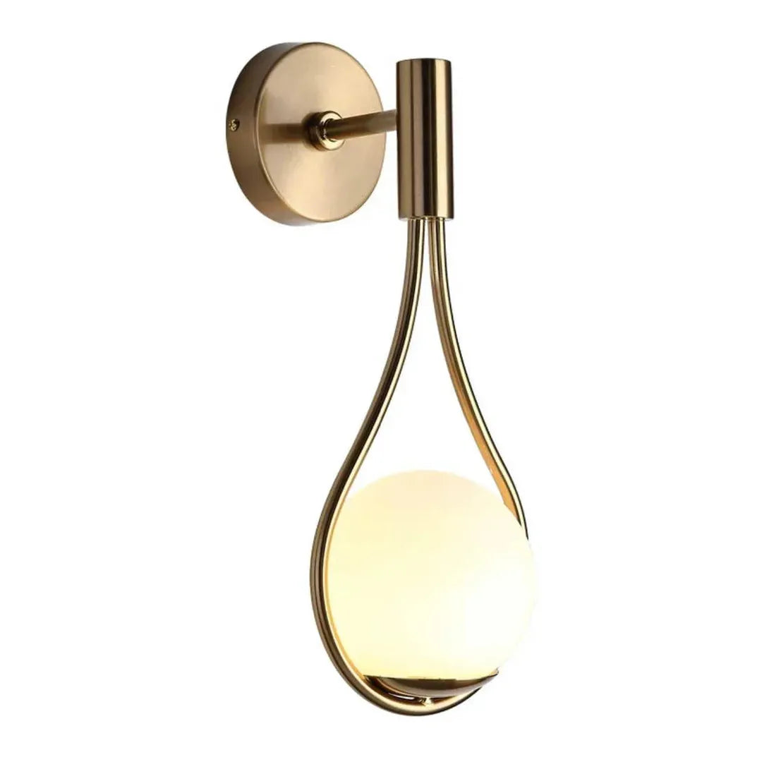 Nowoczesna Metalowa Lampa Ścienna W Kształcie Kropli