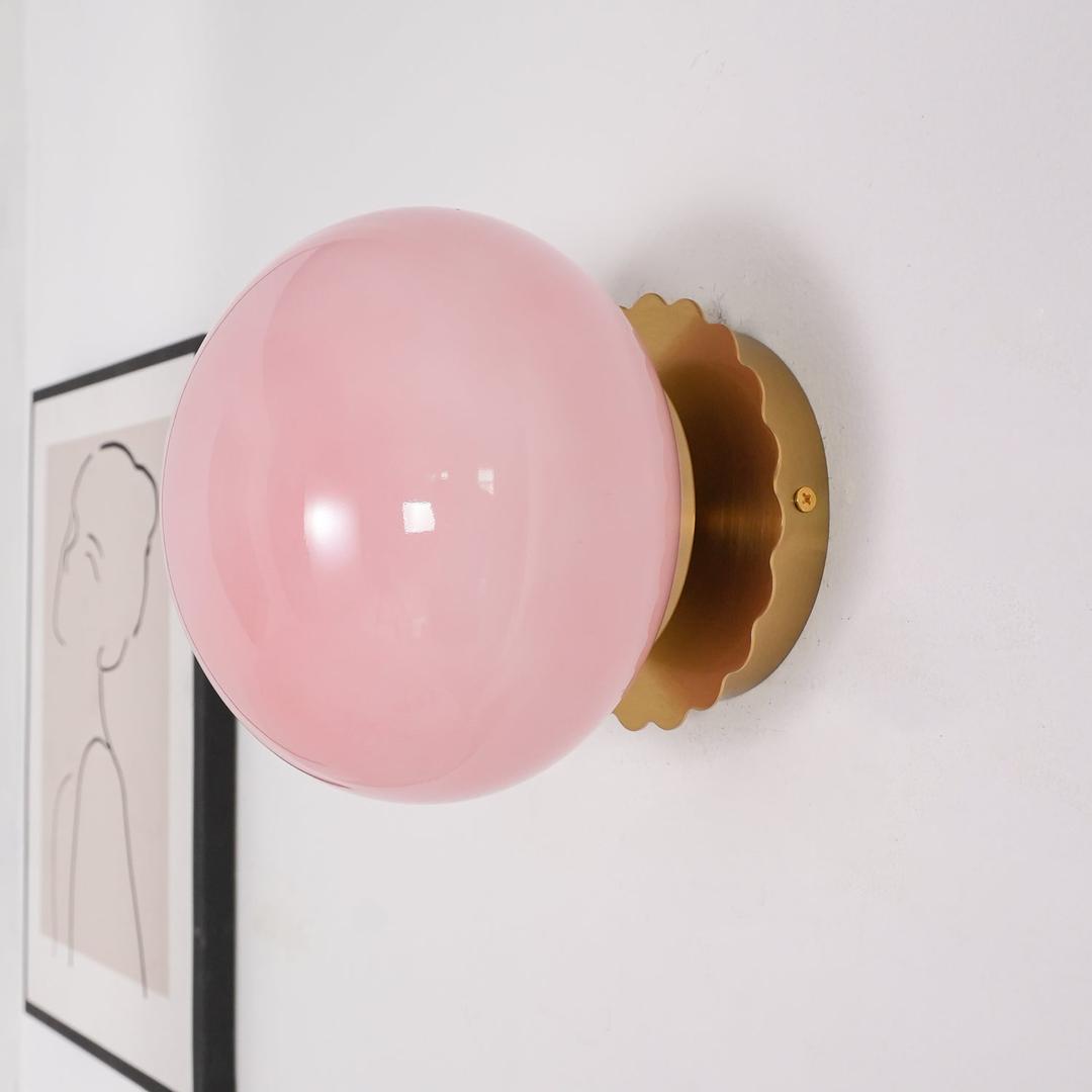 Nowoczesna Lampa Ścienna Ze Szklaną Kulą