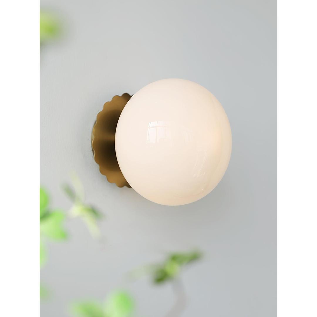 Nowoczesna Lampa Ścienna Ze Szklaną Kulą
